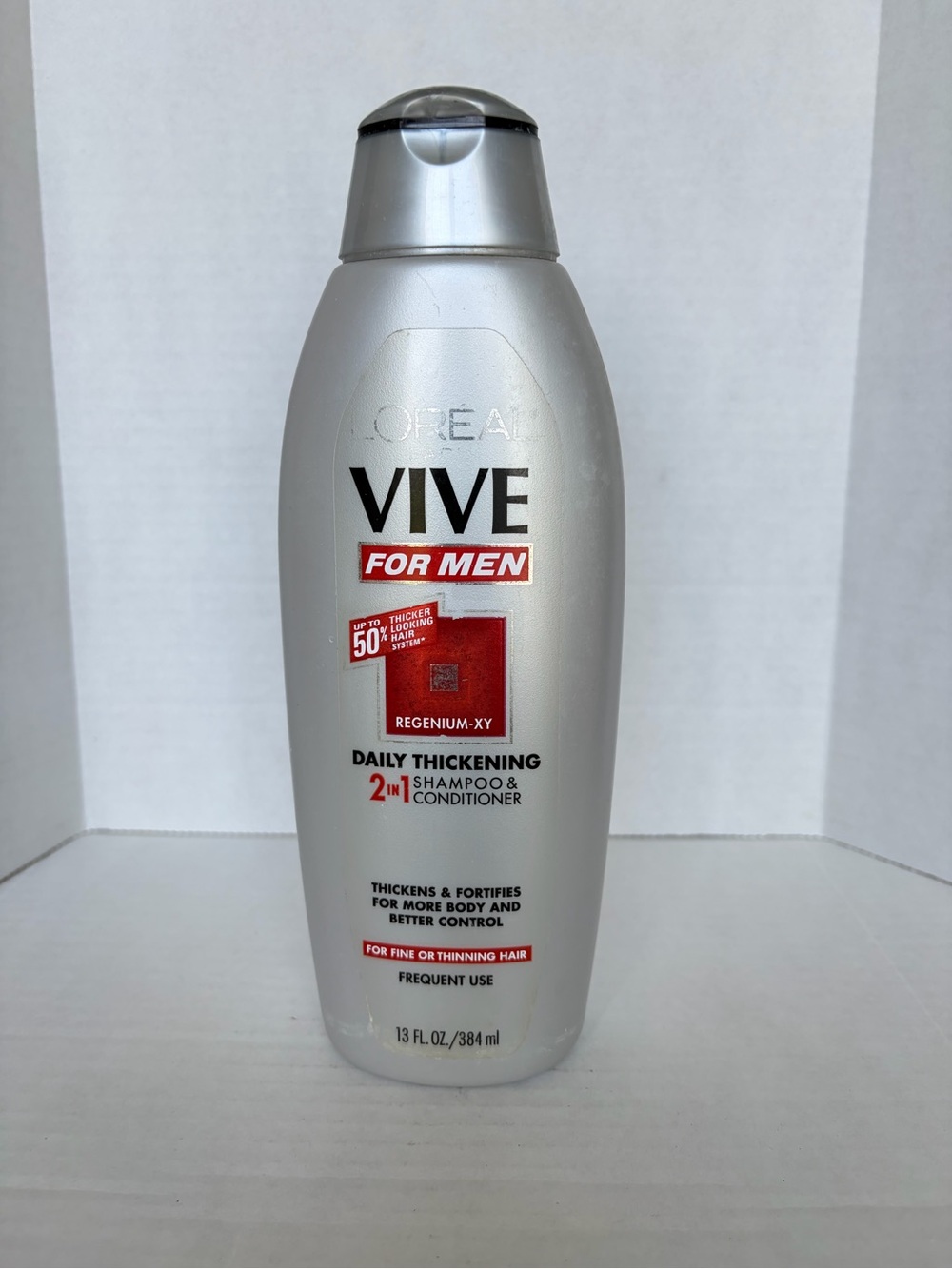 L’Oréal Vive for Men Daily Thickening 2 in 1 Shampoo Discontinued 13 oz 85% Full